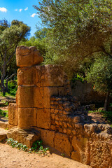 Nature and ruins of Tipasa, a colonia in Roman province Mauretania Caesariensis, nowadays Algeria....