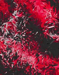 red black psychedelic geometric shapes abstract background
