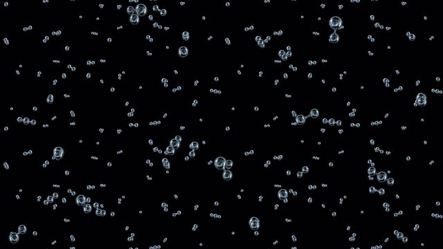 LOOP_TILE Molecules Combo C with alpha. This footage with an alpha channel is loopable and tileable and can create an endless & seamless background. Perfect for scientific events