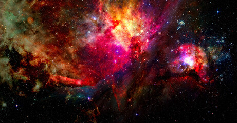 Starry outer space. Background texture. Elements of this image furnished by NASA