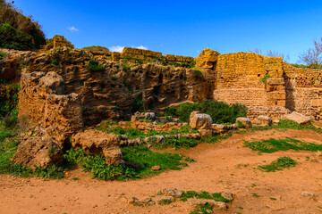 Tipasa, a colonia in Roman province Mauretania Caesariensis, nowadays Algeria. UNESCO World Heritage Site