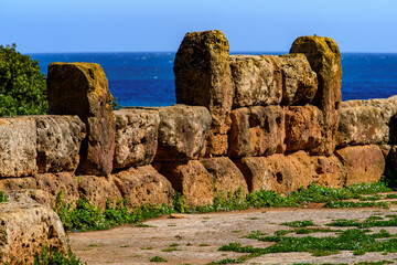 Tipasa, a colonia in Roman province Mauretania Caesariensis, nowadays Algeria. UNESCO World...