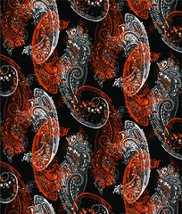 seamless paisley pattern, indian print.