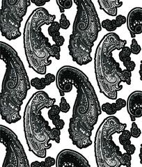 seamless paisley pattern, indian print.