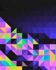 trippy psychedelic colorful neon geometric shapes abstract background