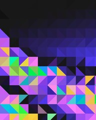 trippy psychedelic colorful neon geometric shapes abstract background