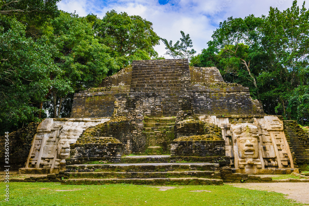 Wall mural It's Maya temple in the rain forest