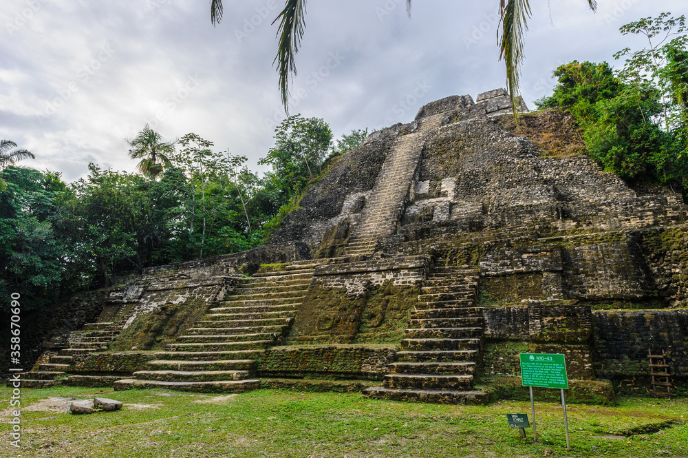 Canvas Prints It's Maya temple in the rain forest of Xunantunich