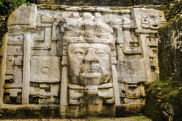 It's Maya archtitecture and the symbols of Maya