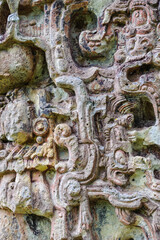 Naklejka premium It's Ruins of Copan, an archaeological site of the Maya civilization, Honduras
