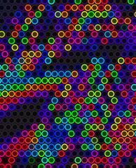 trippy psychedelic colorful neon geometric shapes abstract background