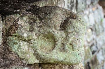 It's Maya people ruins with the original designs Copan, an archaeological site of the Maya civilization, Honduras