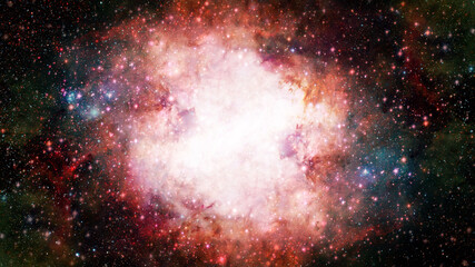 Obraz na płótnie Canvas Extreme star cluster bursts into life. Elements of this image furnished by NASA