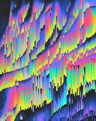 trippy psychedelic colorful neon geometric shapes abstract background