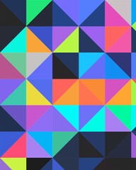 trippy psychedelic colorful neon geometric shapes abstract background