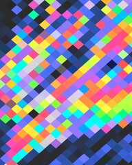 trippy psychedelic colorful neon geometric shapes abstract background