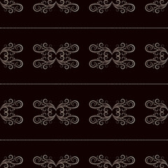 Dark red floral vector seamless in the editable background with gold and silver, Luxurious, Wallpaper, Luxury geometric pattern in printing, fashion design, wedding, Elegant, and invitation