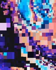 blue pink magenta purple colorful geometric shapes abstract background