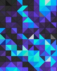 Obraz premium blue geometric shapes abstract background