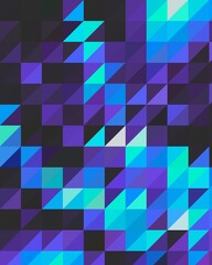 Obraz premium blue geometric shapes abstract background