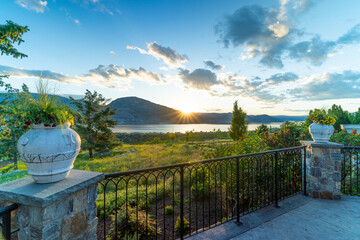 A beautiful view looking down on the kvr in Penticton BC