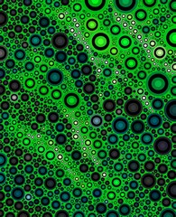 green colorful geometric shapes abstract background