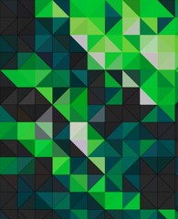 green colorful geometric shapes abstract background