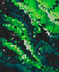 green colorful geometric shapes abstract background