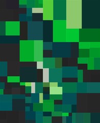 green colorful geometric shapes abstract background