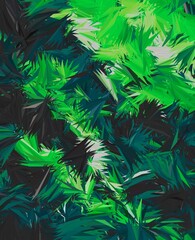 green colorful geometric shapes abstract background