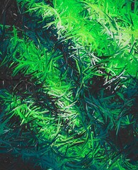 green colorful geometric shapes abstract background