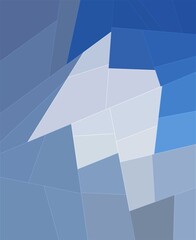 Obraz premium blue white colorful geometric shapes abstract background