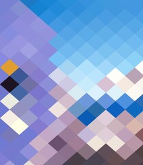 purple blue yellow colorful geometric shapes abstract background