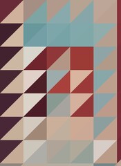 red blue colorful geometric shapes abstract background