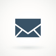 Email icon. Envelope Mail services. Contacts message send letter isolated flat. EPS 10