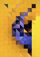 yellow purple colorful geometric shapes abstract background