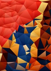 orange blue yellow colorful geometric shapes abstract background