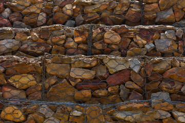 Rock And Mesh Wire Erosion Containment Wall, Mossel Bay, South Africa