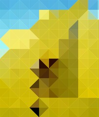 blue cyan yellow colorful geometric shapes abstract background