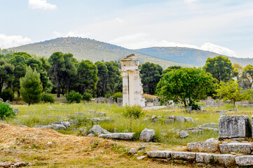 It's Ruins of Epidaurus, Peloponnese, Greece. UNESCO World Heritage