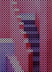 blue purple colorful geometric shapes abstract background