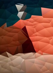 blue orange colorful geometric shapes abstract background