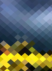 yellow blue colorful geometric shapes abstract background