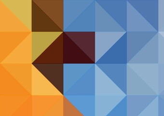 orange yellow blue colorful geometric shapes abstract background