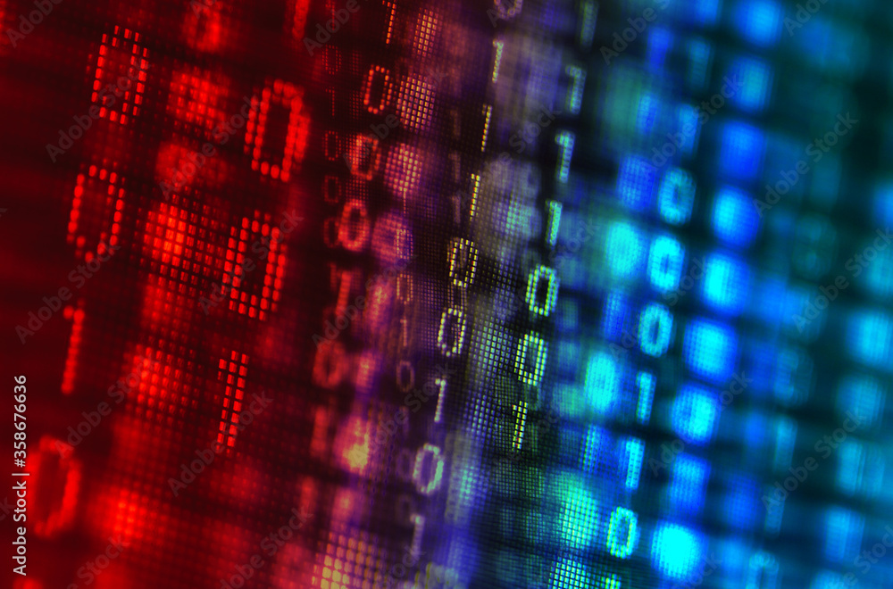 Poster program code on a monitor
