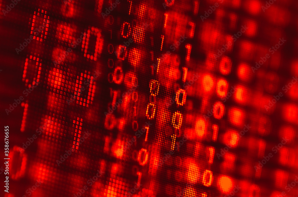 Poster program code on a monitor