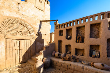 It's Deir el-Haggar temple, Dakhla Oasis, Western Desert, Egypt