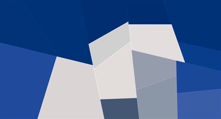 blue white geometric shapes abstract background