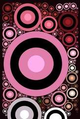 pink geometric shapes abstract background