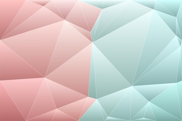 Fototapeta premium baby blue baby pink geometric shapes abstract background
